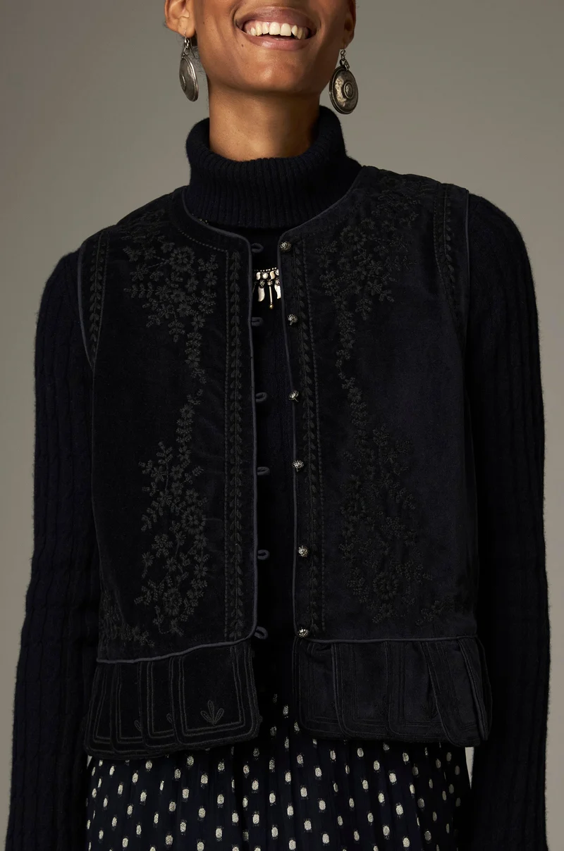 Maison Hotel W26 Bob vest vinton blue - Afbeelding 2