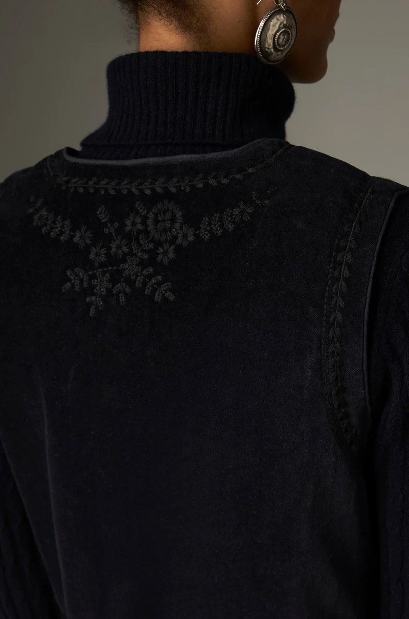 Maison Hotel W26 Bob vest vinton blue - Afbeelding 5
