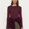 Soft Rebels W26 Fenja O-neck top AW22-300  vinyard wine