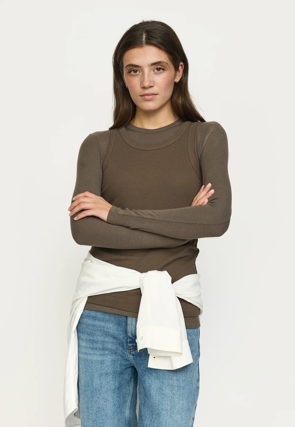 Soft Rebels W26 Fenja O-neck top AW22-300 canteen