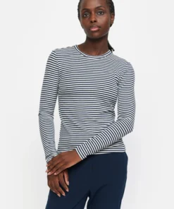Soft Rebels W26 Fenja stripe o-neck top 124-303 total eclipse