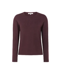 Alternative view of Soft Rebels W26 Marla 0-neck knit roll edge 219-208 Vinyard wine