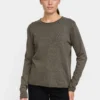 Soft Rebels W26 Marla 0-neck knit roll edge 219-208 canteen melange