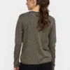 Soft Rebels W26 Marla 0-neck knit roll edge 219-208 canteen melange - Afbeelding 5