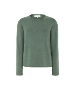 Alternative view of Soft Rebels W26 Marla 0-neck knit roll edge 219-208 green melange