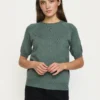 Soft Rebels W26 Marla ss 0-neck 320-200 Balsam green melange