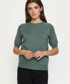 Soft Rebels W26 Marla ss 0-neck 320-200 Balsam green melange