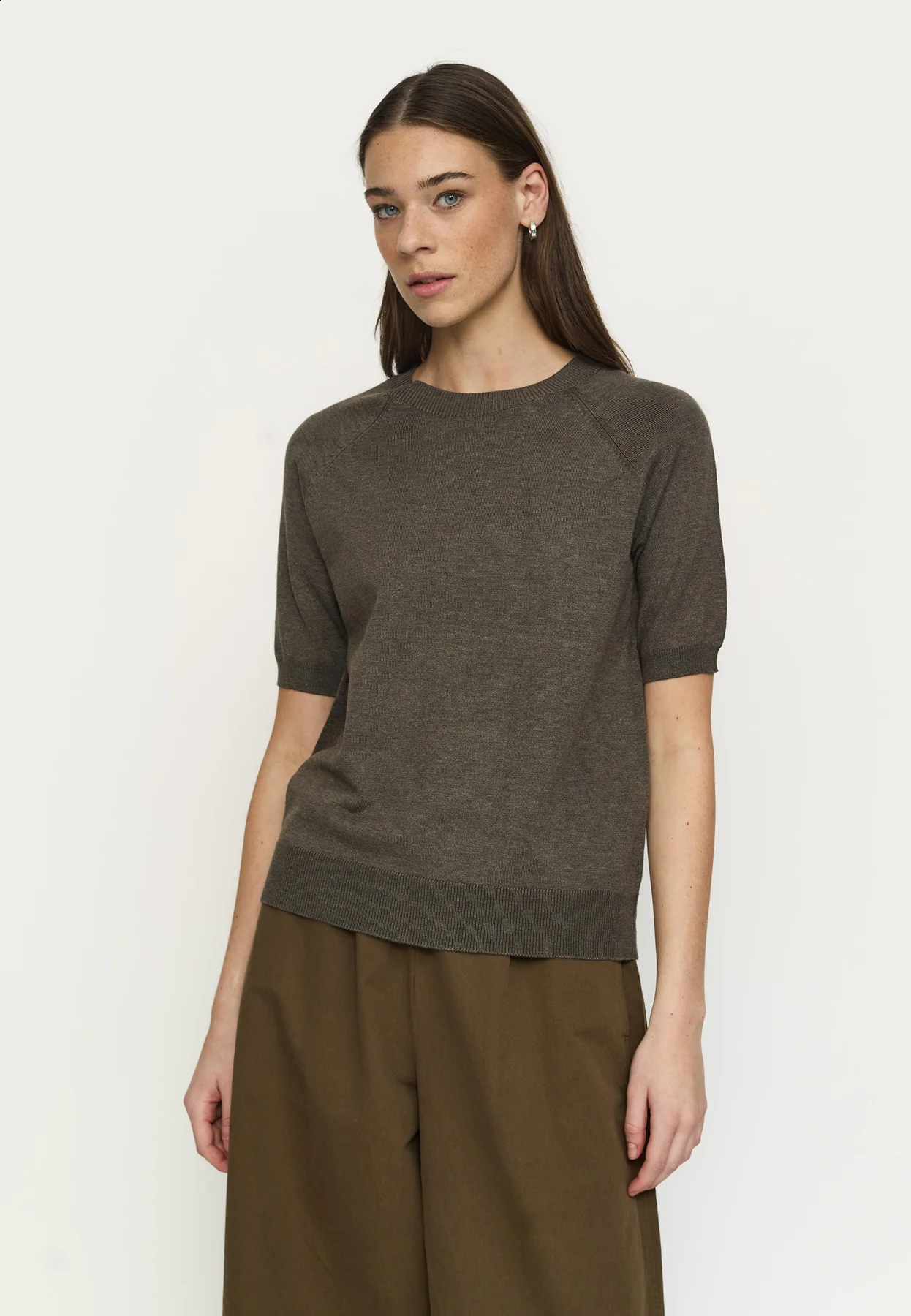 Soft Rebels W26 Marla ss 0-neck 320-200 Canteen melange