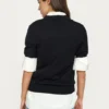 Soft Rebels W26 Parker polo v-neck knit 426-200 black - Afbeelding 4