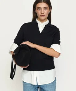 Soft Rebels W26 Parker polo v-neck knit 426-200 black
