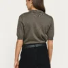 Soft Rebels W26 Parker polo v-neck knit 426-200 canteen melange - Afbeelding 5