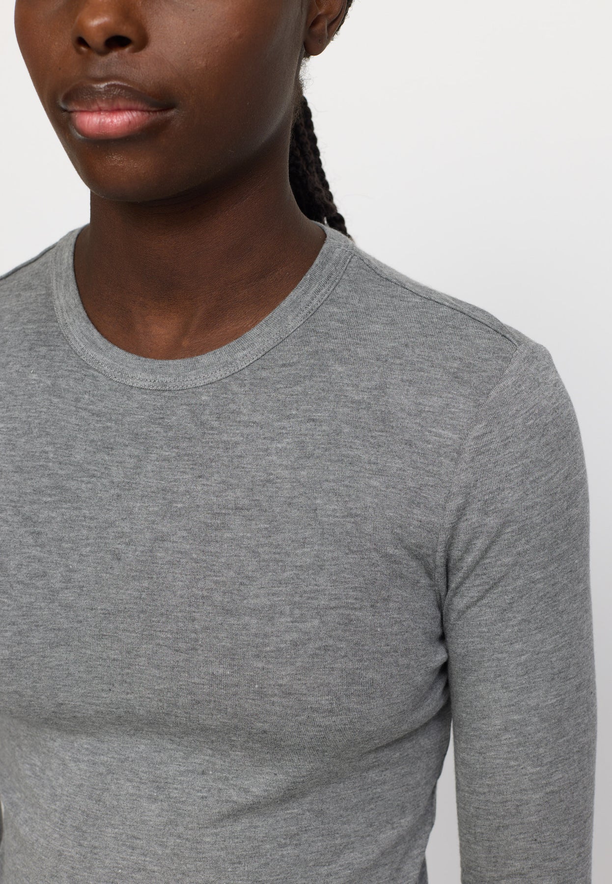 Soft Rebels W26 Roman O-neck 424-300 medium grey melange - Afbeelding 5