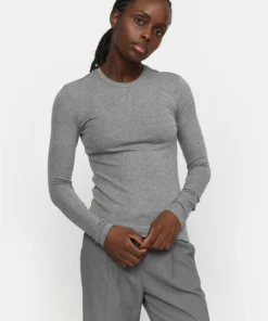 Soft Rebels W26 Roman O-neck 424-300 medium grey melange