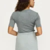 Soft Rebels W26 Roman ss top 126-302 medium grey melange - Afbeelding 4