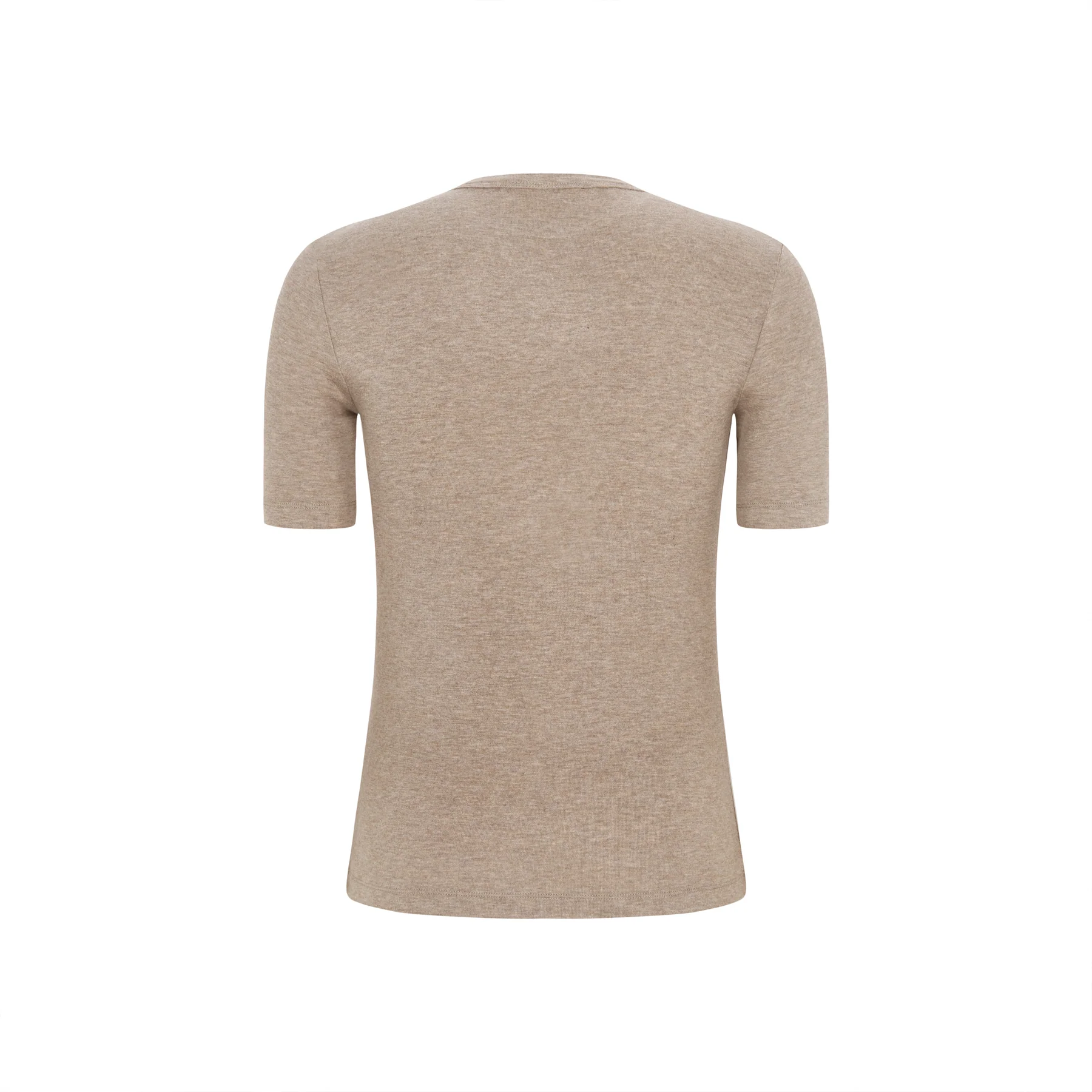Soft Rebels W26 Roman ss top 126-302 silver mink melange - Afbeelding 3
