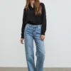 Soft Rebels W26 Willa midwaist wide jeans 523-806 true blue