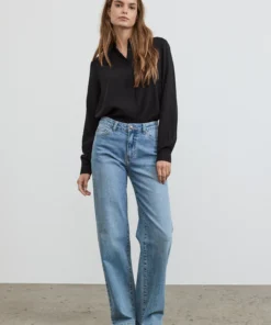 Soft Rebels W26 Willa midwaist wide jeans 523-806 true blue