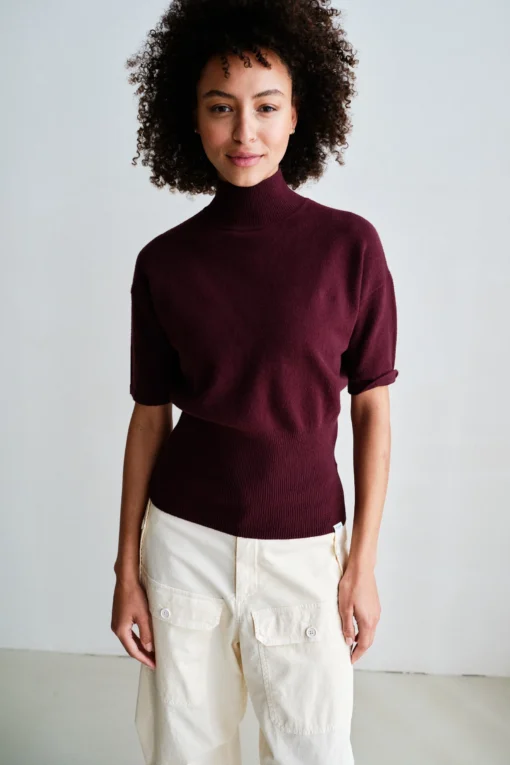 Penn&Ink W26 Main W26B426 jumper aubergine