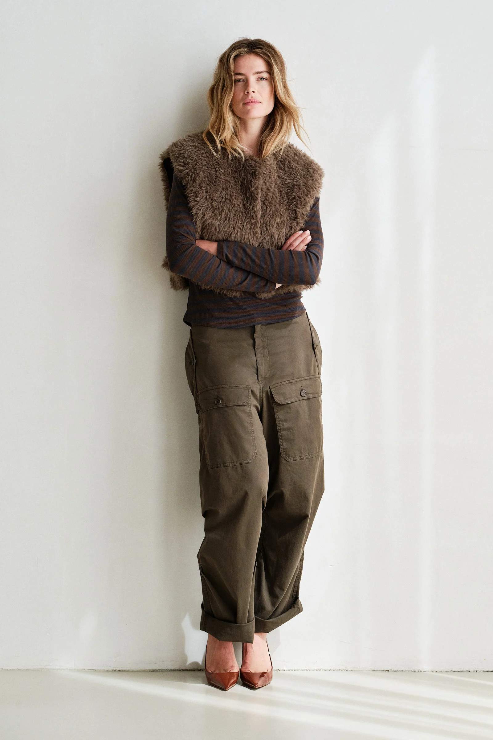 Penn&Ink W26 Main W26C383 waistcoat tabac - Afbeelding 6