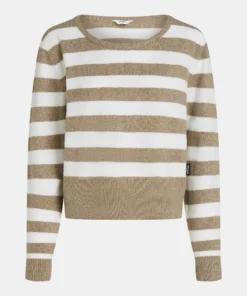 Alternative view of Penn&Ink W26 Main W26C400 jumper stripe brown ecru
