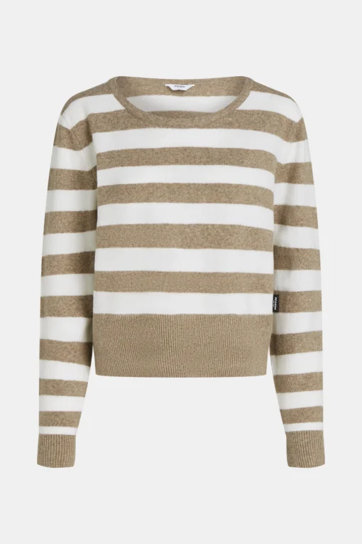 Alternative view of Penn&Ink W26 Main W26C400 jumper stripe brown ecru