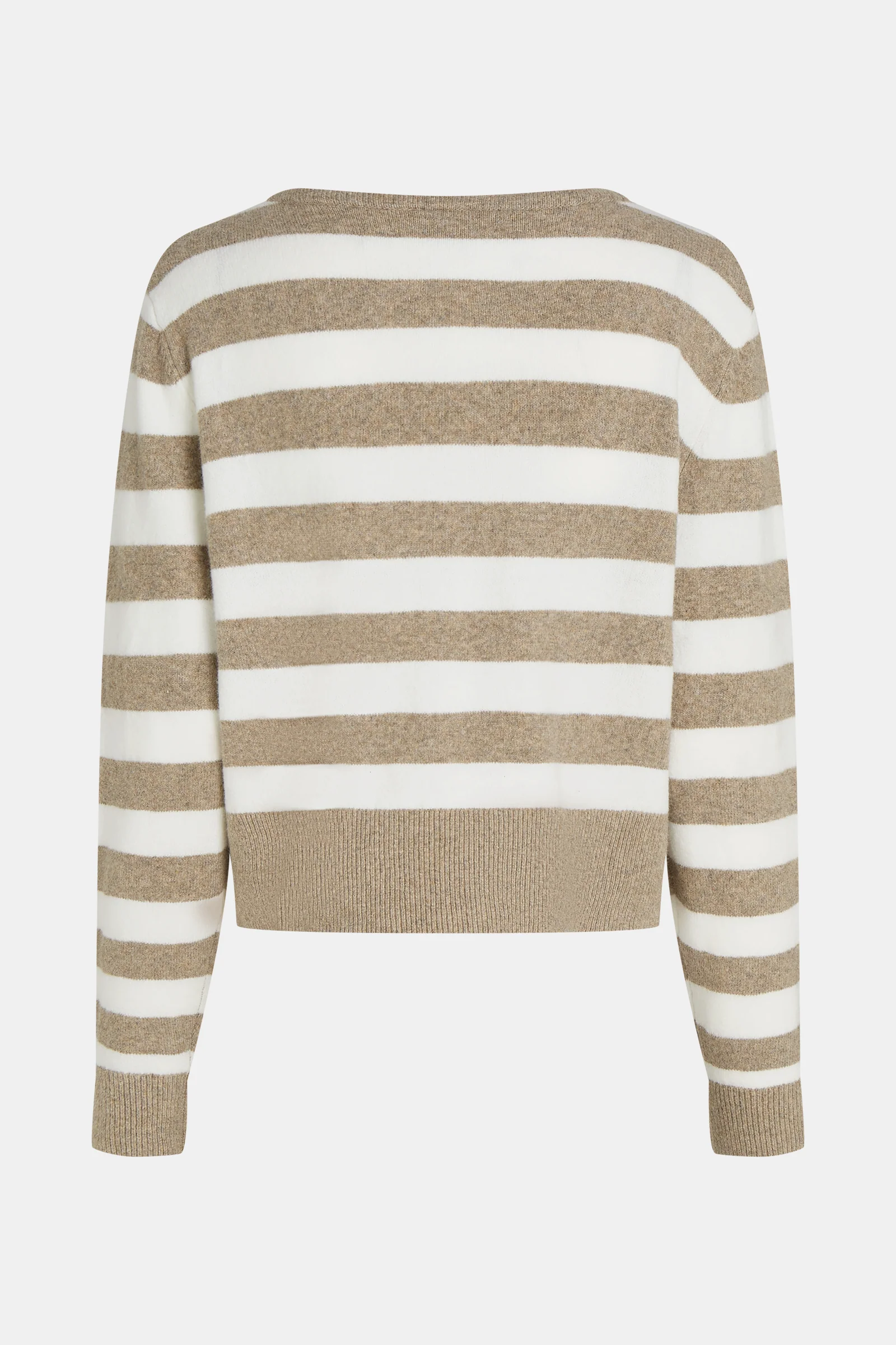 Penn&Ink W26 Main W26C400 jumper stripe brown ecru - Afbeelding 3