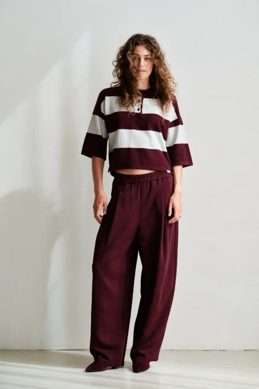 Penn&Ink W26 Main W26N1760 trousers aubergine
