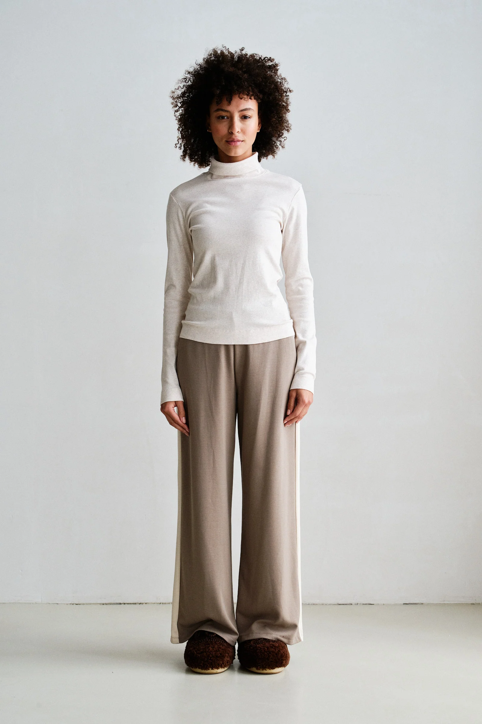 Penn&Ink W26 Main W26T1307 trousers stripe dessert ecru - Afbeelding 4