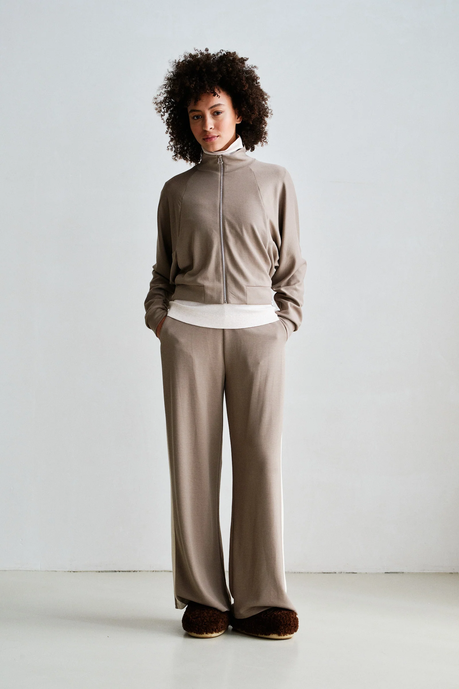 Penn&Ink W26 Main W26T1307 trousers stripe dessert ecru - Afbeelding 6