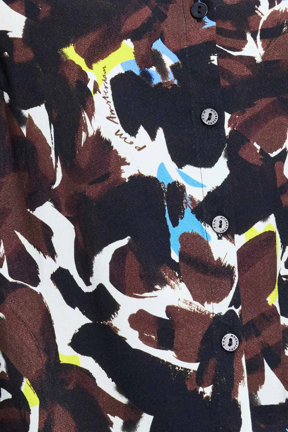 Pom Amsterdam W26 Blouse Mila bovine brown sp9708 - Afbeelding 4