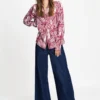 Pom Amsterdam W26 SP9734 Blouse Mila ribbon red