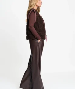 Pom Amsterdam W26 SP9666 Gilet Gigi chocolate brown