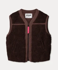 Alternative view of Pom Amsterdam W26 SP9666 Gilet Gigi chocolate brown
