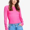 Pom Amsterdam W26 SP9752 Longsleeve Rose ultra pink - Afbeelding 3
