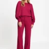 Pom Amsterdam W26 SP9760 Pants Lara burgundy red