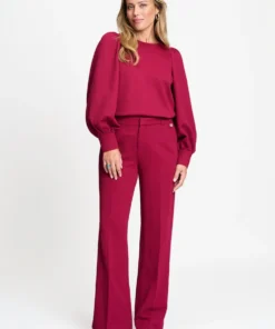 Pom Amsterdam W26 SP9760 Pants Lara burgundy red