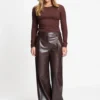Pom Amsterdam W26 SP9757 Pants Abby chocolate brown