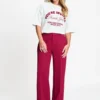 Pom Amsterdam W26 SP9760 Pants Lara burgundy red - Afbeelding 3