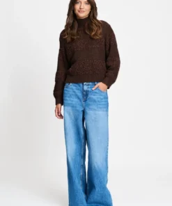Pom Amsterdam W26  SP9763 Pullover Kate chocolate brown