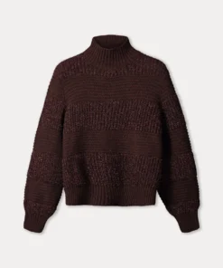 Alternative view of Pom Amsterdam W26  SP9763 Pullover Kate chocolate brown