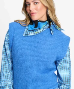 Pom Amsterdam W26 SP9687 Shawl Maud the Studio blue