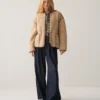 Summum W26 1s1312 Jacket bonded teddy light taupe - Afbeelding 6