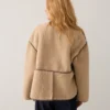 Summum W26 1s1312 Jacket bonded teddy light taupe - Afbeelding 5