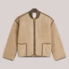 Summum W26 1s1312 Jacket bonded teddy light taupe - Afbeelding 2