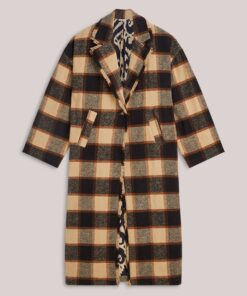 Alternative view of Summum W26 1s1317 Coat heavy check multicolour