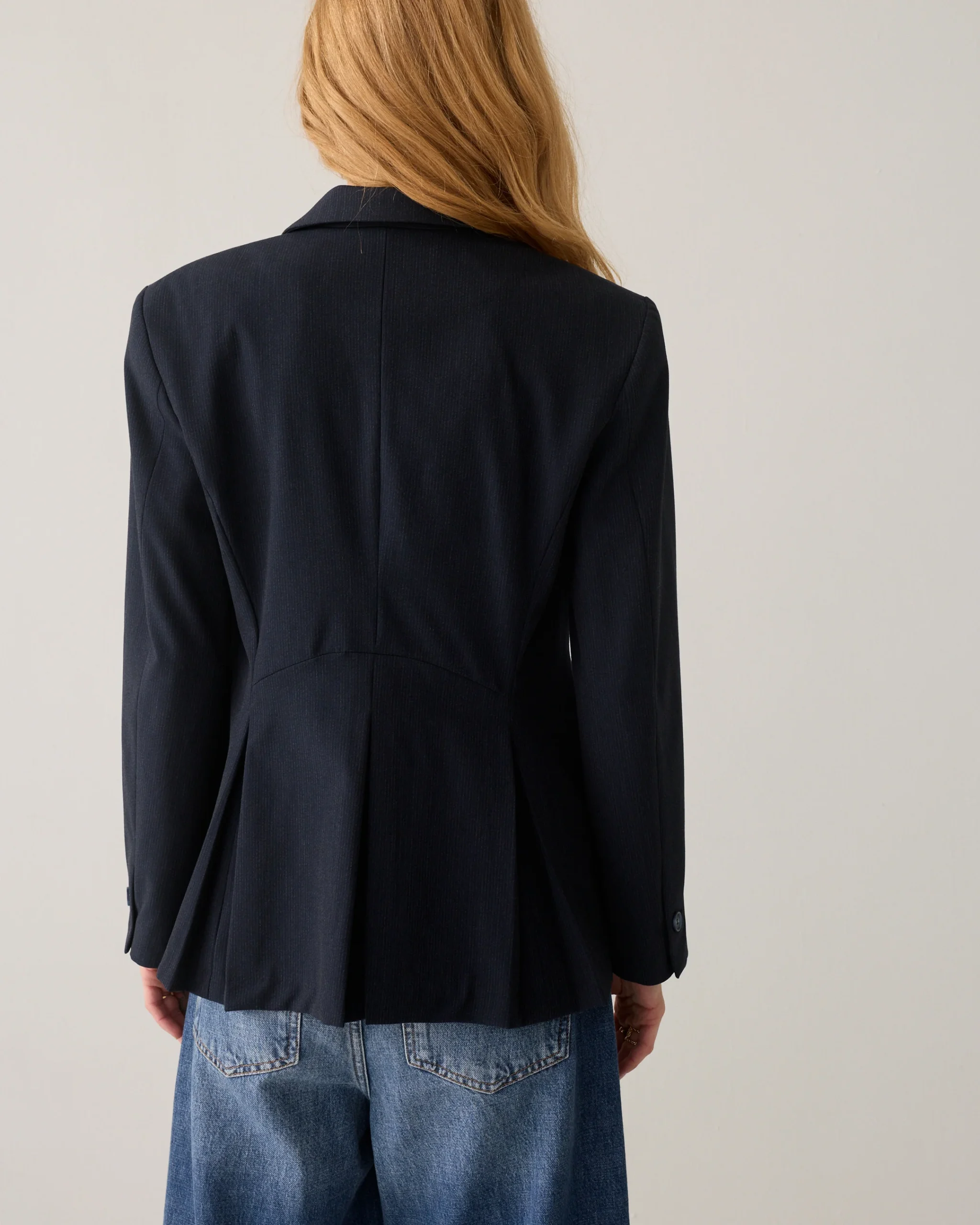 Summum W26 1s1323 Blazer pinstripe small midnight blue - Afbeelding 4