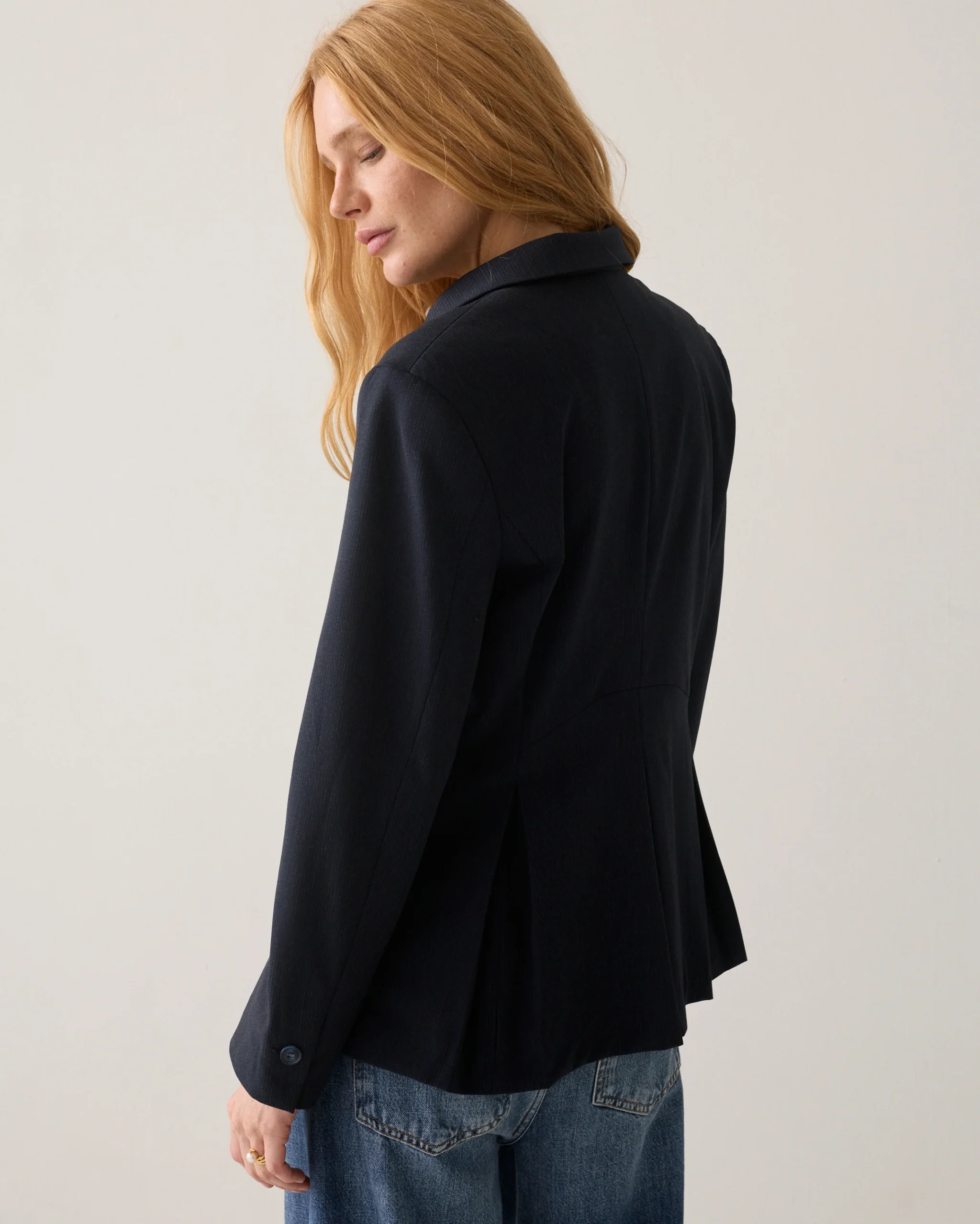 Summum W26 1s1323 Blazer pinstripe small midnight blue - Afbeelding 5