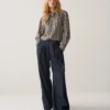 Summum W26 2s3523 Blouse two tone stripe midnight blue - Afbeelding 7