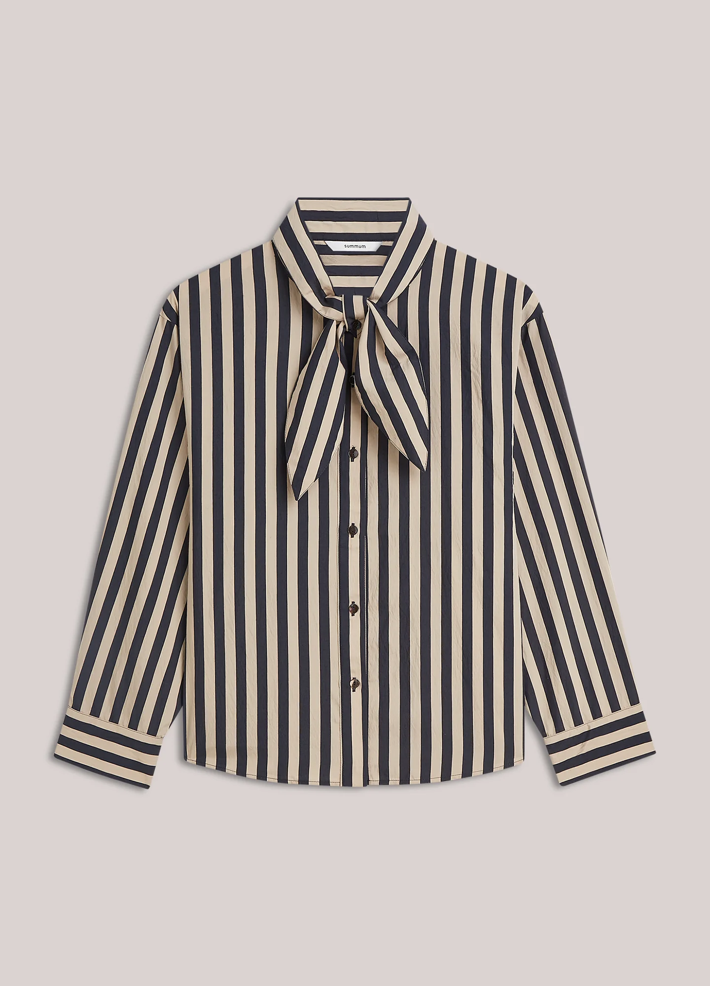 Summum W26 2s3523 Blouse two tone stripe midnight blue - Afbeelding 2