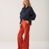 Summum W26 4s3032 Flare pant light babycord goji berry - Afbeelding 5